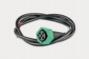 Connection lead for 5 pin plug in lamps - Green plug